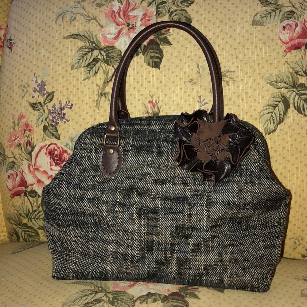 NWOT Handmade Tweed Purse with Beautiful Lining 👜